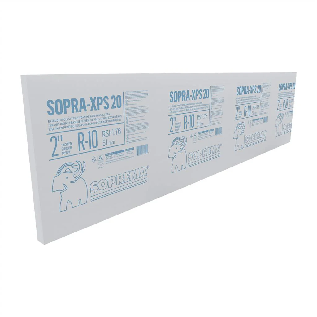 Sopra XPS-20 2 in. x 24 in. x 96 in.
  Butt-Edge Extruded Polystyrene Rigid Insulation