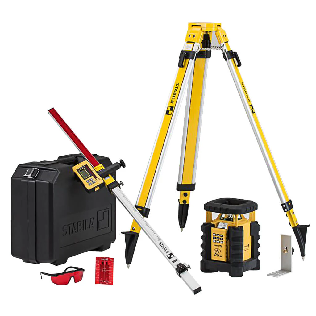 Stabila 05700 LAR350 2600 ft. Dual Slope Red Rotary Laser Kit