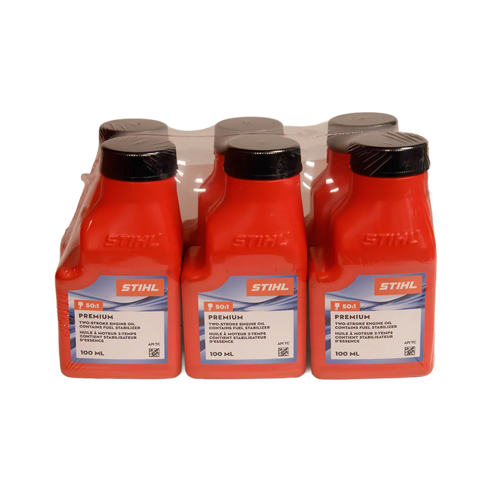 STIHL 70028710123 100mL 50:1 Premium 2-Stroke Engine Oil (6-Pack) - Image 2
