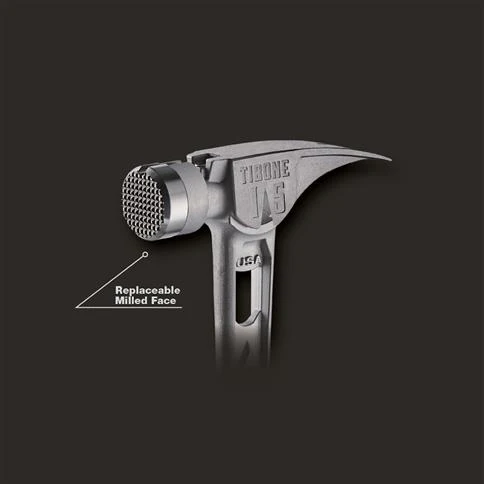 Stiletto TIB15MC 15 oz Milled Face Curved Handle Titanium Hammer - Image 4