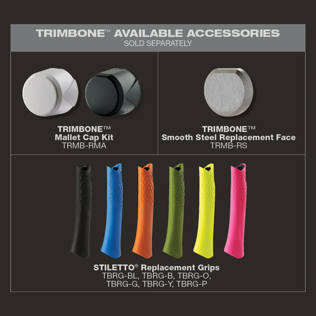 Stiletto TRMB 10 oz Smooth Face Curved Handle Titanium Hammer - Image 6