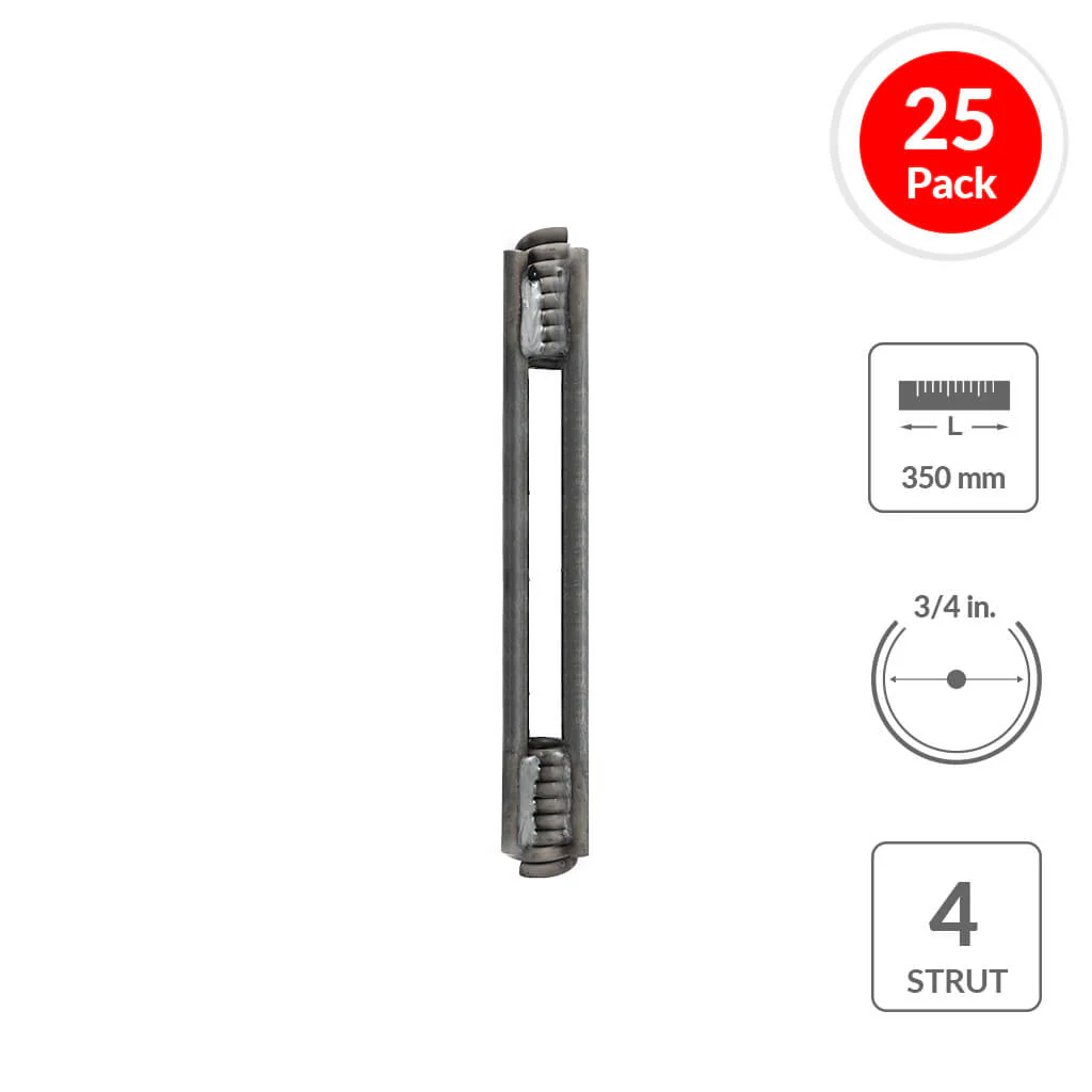 SureBuilt SBCFCT34350MM4S 3/4 in. x 350mm Heavy-Duty 4-Strut ConeFast Coil Tie (25-Pack)