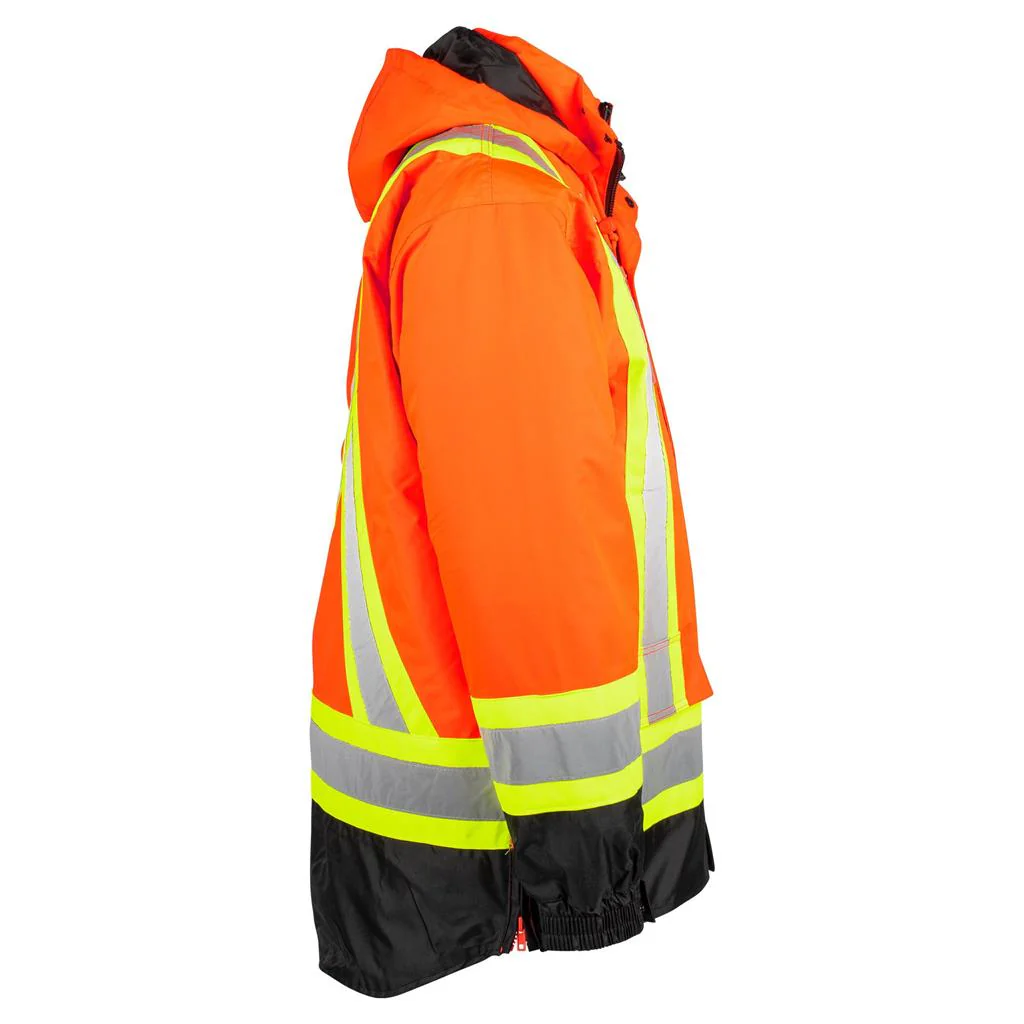 TERRA 7-in-1 Hi-Vis Insulated Waterproof Jacket - Image 9