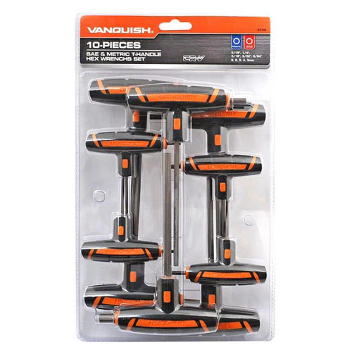 Vanquish Metric & SAE Hex Wrench Set (10-Pieces)