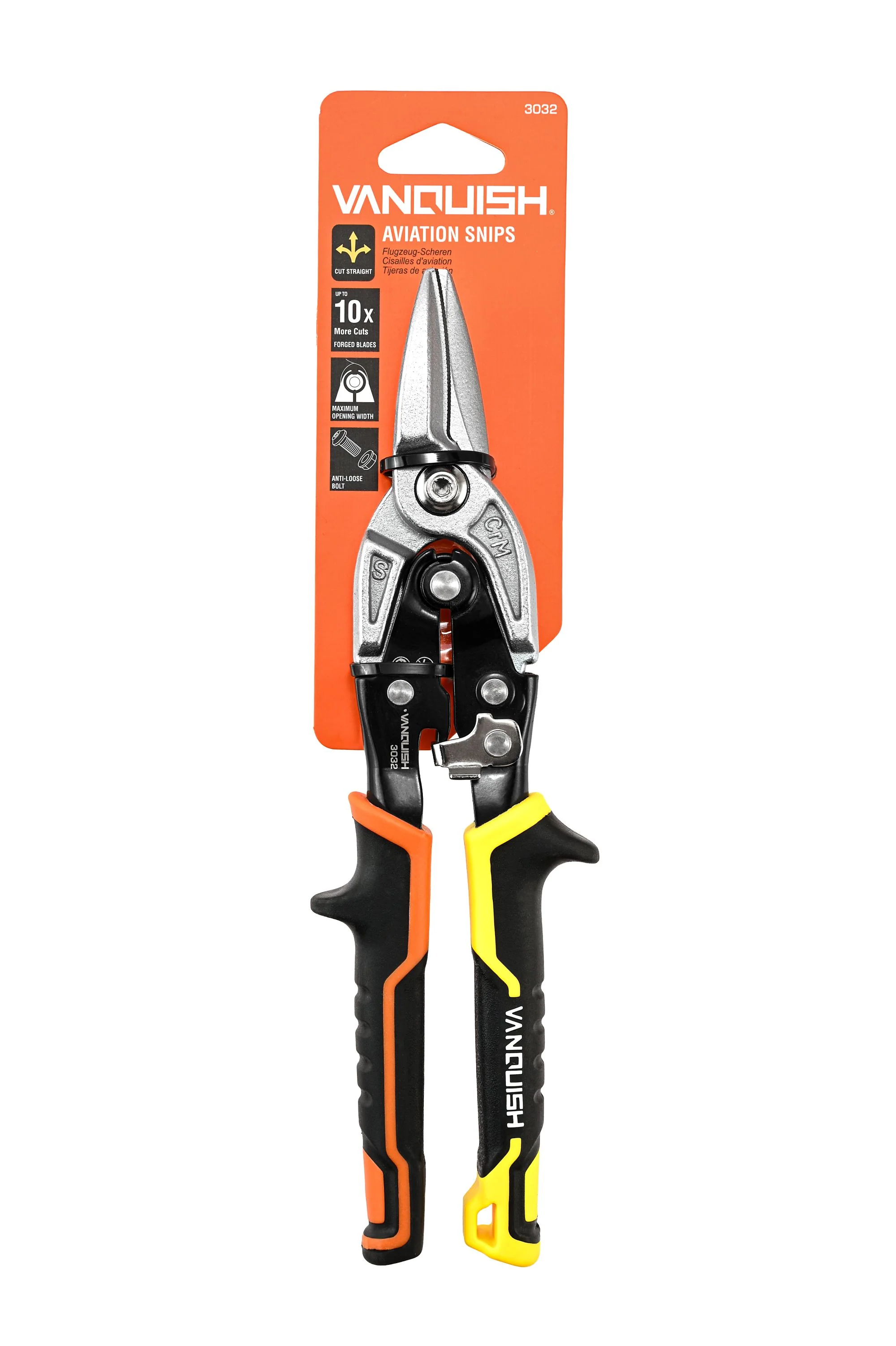 Vanquish 3032 10 in. Right-Cut Heavy Duty Aviation Snip - Image 2