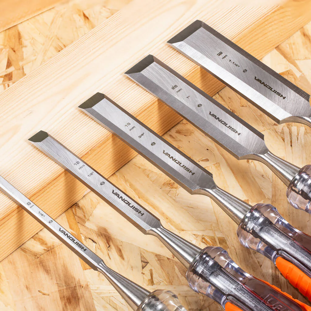 VANQUISH 1-1/4 in Chrome Vanadium Steel 2.95 in High Impact Wood Chisel - Image 3