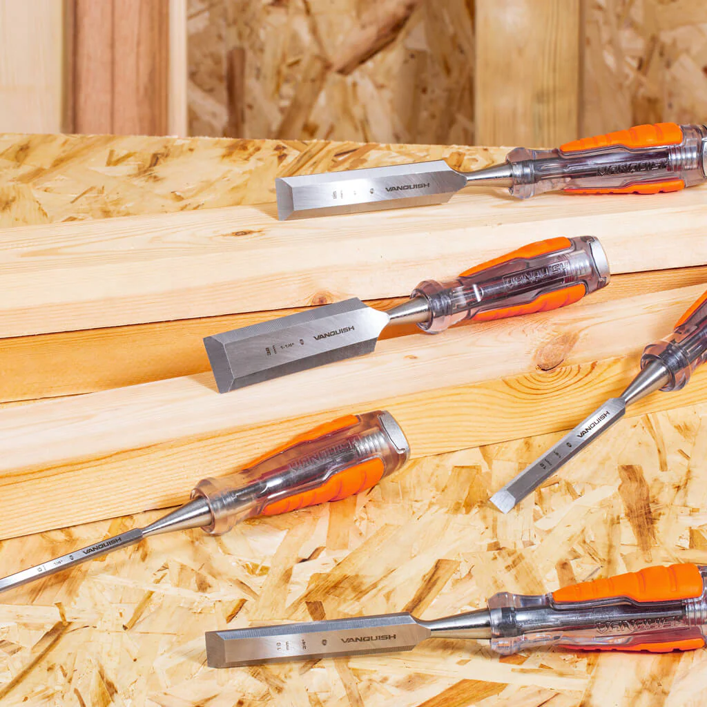 VANQUISH 1-1/4 in Chrome Vanadium Steel 2.95 in High Impact Wood Chisel - Image 4