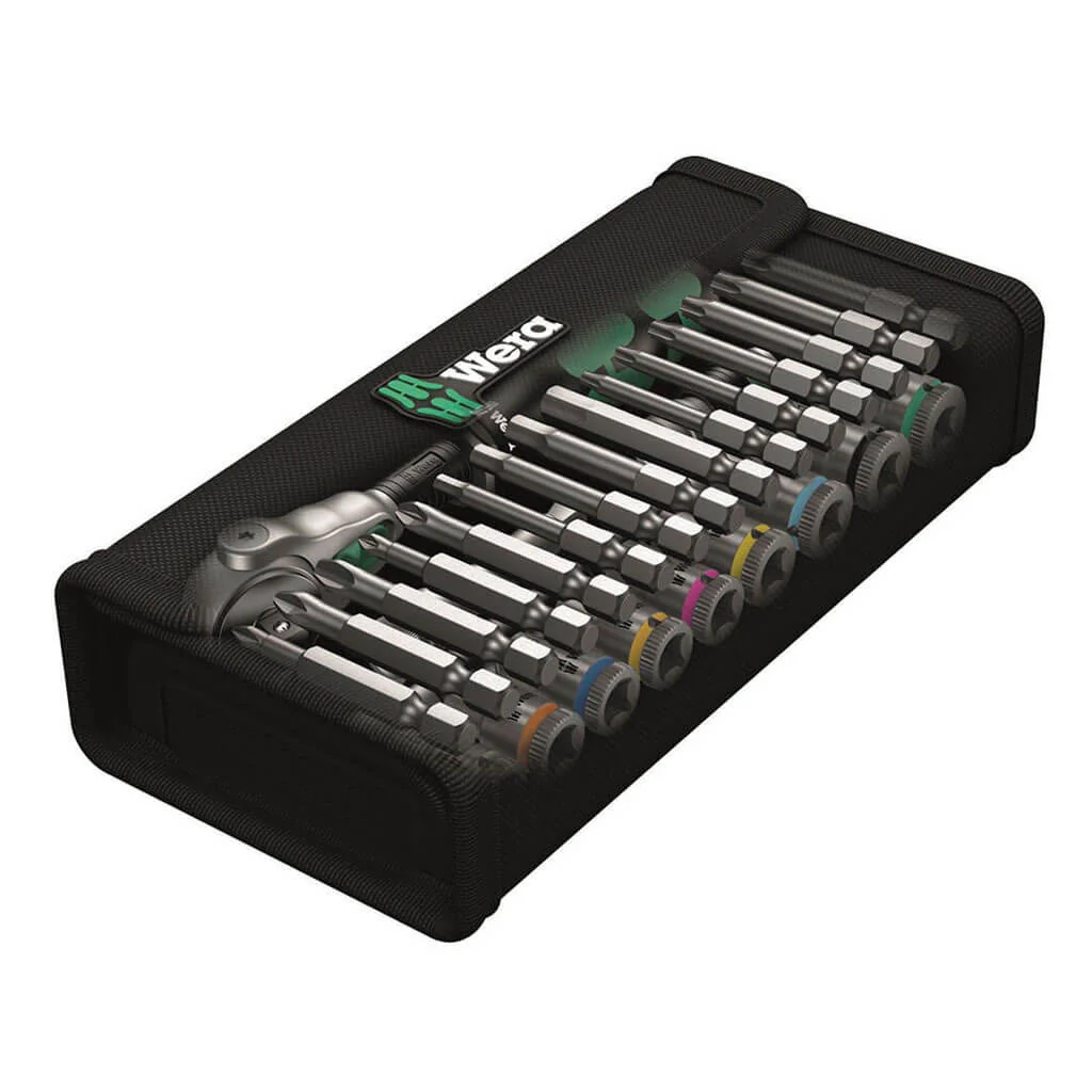 Wera 05004016001 8100 SA 6 Zyklop 1/4 in. Drive Metric Speed Ratchet Set (28-Piece) - Image 2