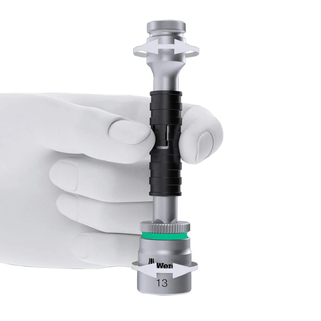 Wera 05004048001 8100 SB 8 Zyklop 3/8 in. Drive Switch Lever Metric Metal Ratchet Set (29-Piece) - Image 12