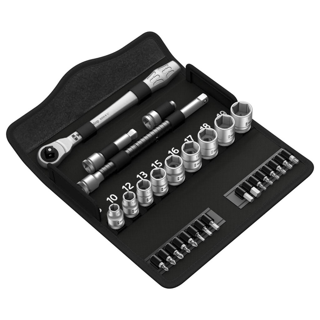 Wera 05004048001 8100 SB 8 Zyklop 3/8 in. Drive Switch Lever Metric Metal Ratchet Set (29-Piece) - Image 3