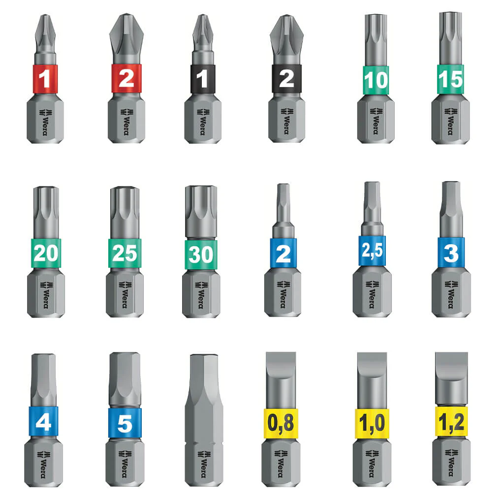 Wera 05057471001 Kraftform Kompakt Stubby 1 Multi-Bit Screwdriver Set (19-Piece) - Image 3