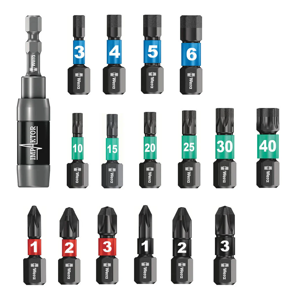 Wera 05057690001 Bit-Check 30 Impaktor 1 Holder and Bit Set (30-Piece) - Image 2