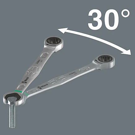 Wera 05073290001 Joker SB Metric Ratcheting Combination Wrench Set (4-Piece) - Image 6