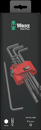 Wera 05133180001 9-Piece Blacklaser Hex-Plus L-Key Set Metric - Image 2