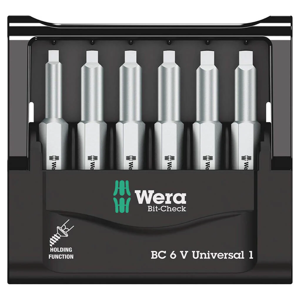 Wera 05136379001 6-Piece Bit-Check 6 V Universal 1 Bit Set - Image 4