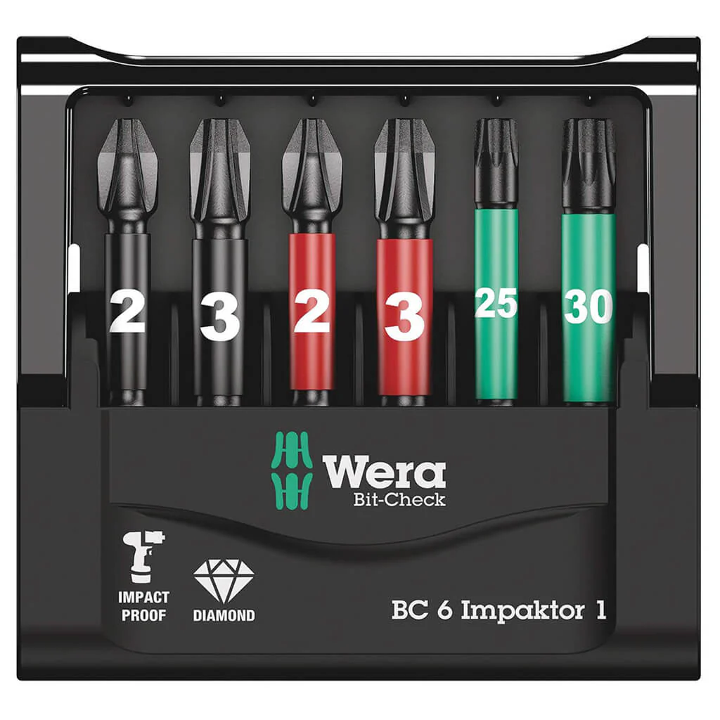 Wera 05136383001 Bit-Check 6 Impaktor 2 Bit Set (6-Piece) - Image 2